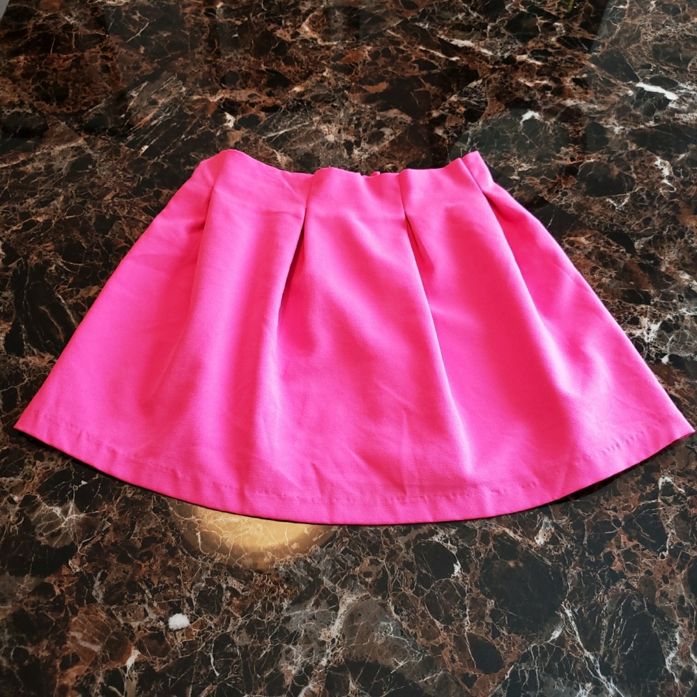 Anthropologie | Everly Hot Pink Pleated Mini Skirt